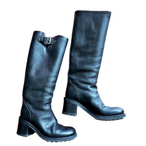 Free Lance biker black boots !